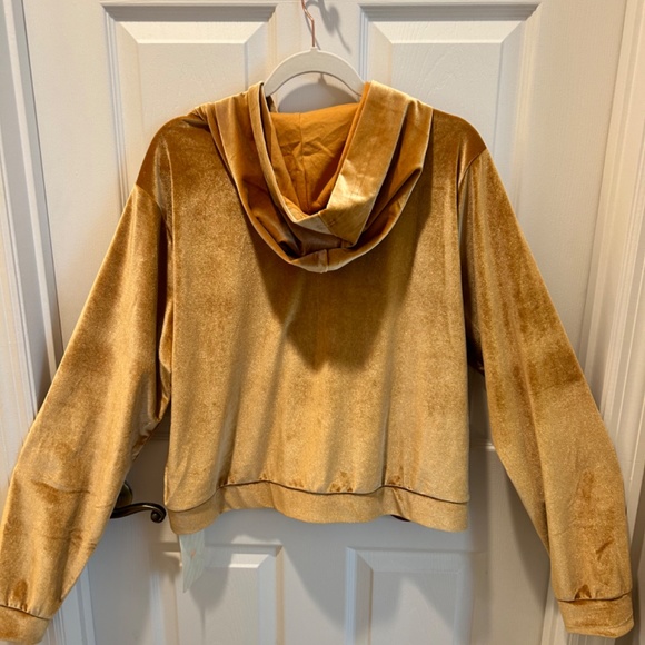 Velour Hoodie, Gold/Orange Color, XXL, Fabletics - Picture 6 of 6